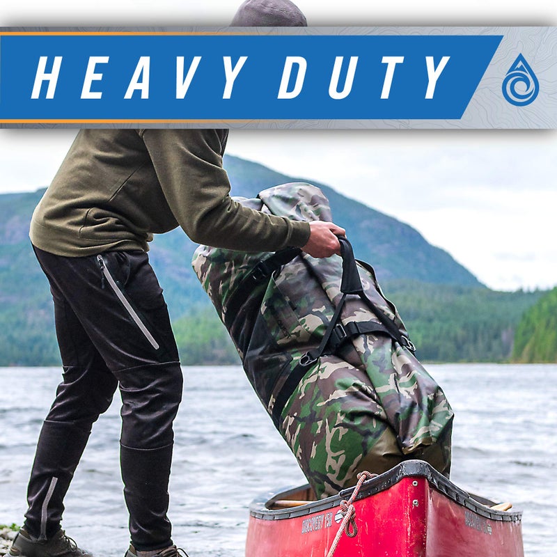 AquaQuest White Water Duffel - 100% Waterproof, Heavy Duty, Versatile, Comfortable - Durable Protective Dry Bag for Travel, Sport, Motorcycle, Boat, Fishing - 50 L, Black - Image 3